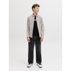 JACK & JONES Junior Breeze Hør Blend L/S Skjorte - String