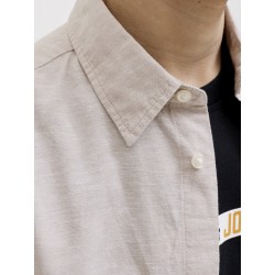 JACK & JONES Junior Breeze Hør Blend L/S Skjorte - String