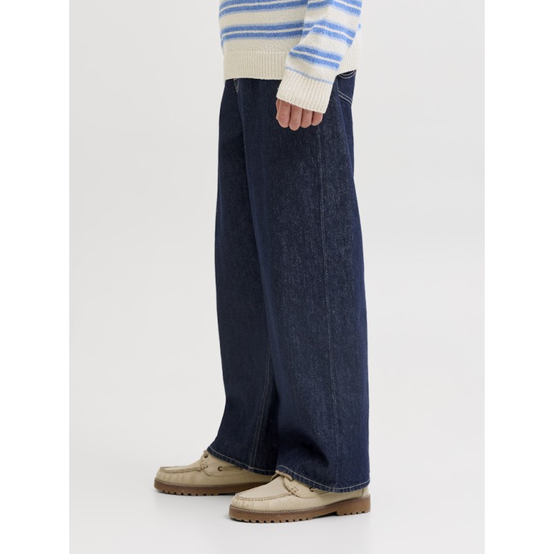 JACK & JONES Junior Dave Wide Leg Jeans - Blue Denim