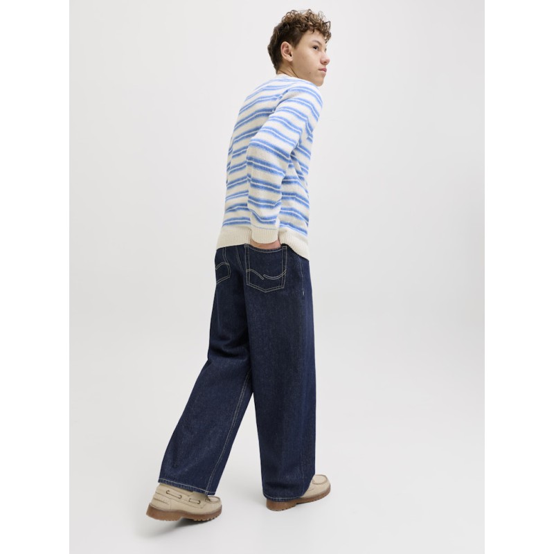 JACK & JONES Junior Dave Wide Leg Jeans - Blue Denim