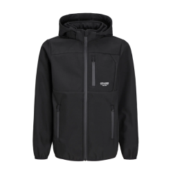 JACK & JONES Junior Theo Softshell Jakke - Sort