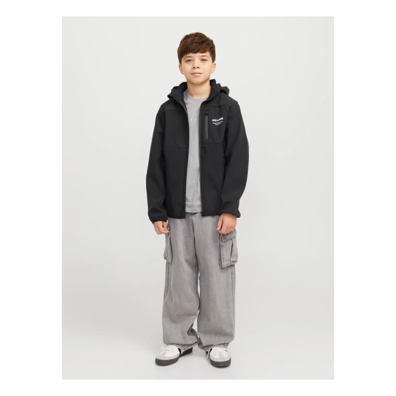 JACK & JONES Junior Theo Softshell Jakke - Sort