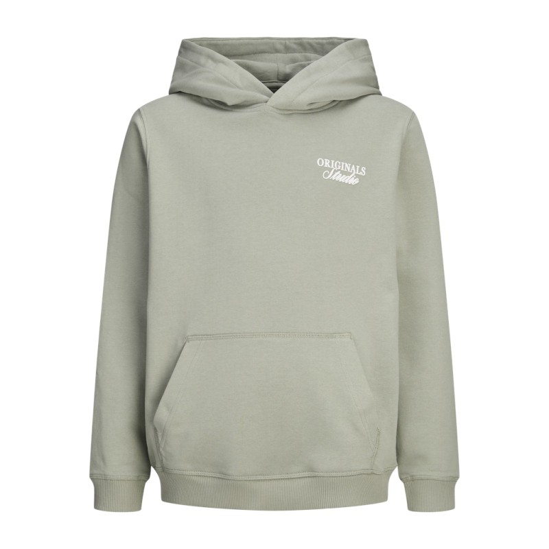 JACK & JONES JUNIOR Norrebro Typo Hoodie - Seagrass