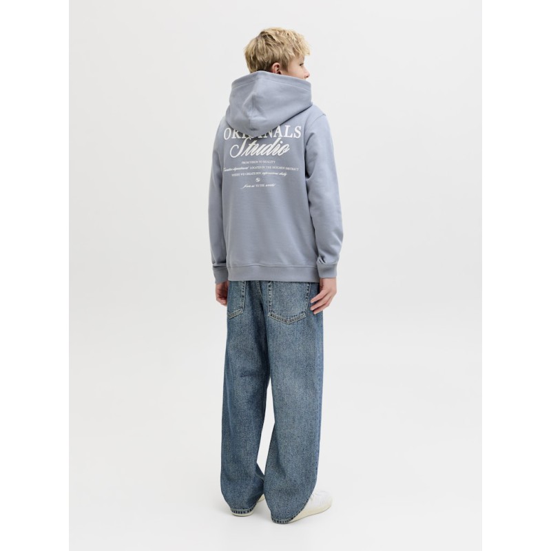 JACK & JONES JUNIOR Norrebro Typo Hoodie - Tradewinds