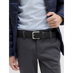 JACK &JONES Junior Woven elastik Bælte - Sort