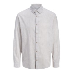 JACK & JONES Summer Hør L/S Skjorte - Crockery