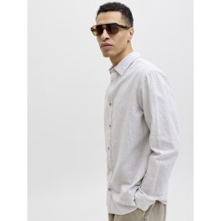 JACK & JONES Summer Hør L/S Skjorte - Crockery