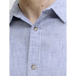 JACK & JONES Summer Hør L/S Skjorte - Infinity Stripes