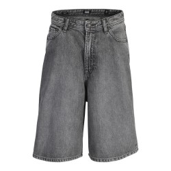 JACK & JONES Junior Ron Baggy Denim Shorts - Black Denim
