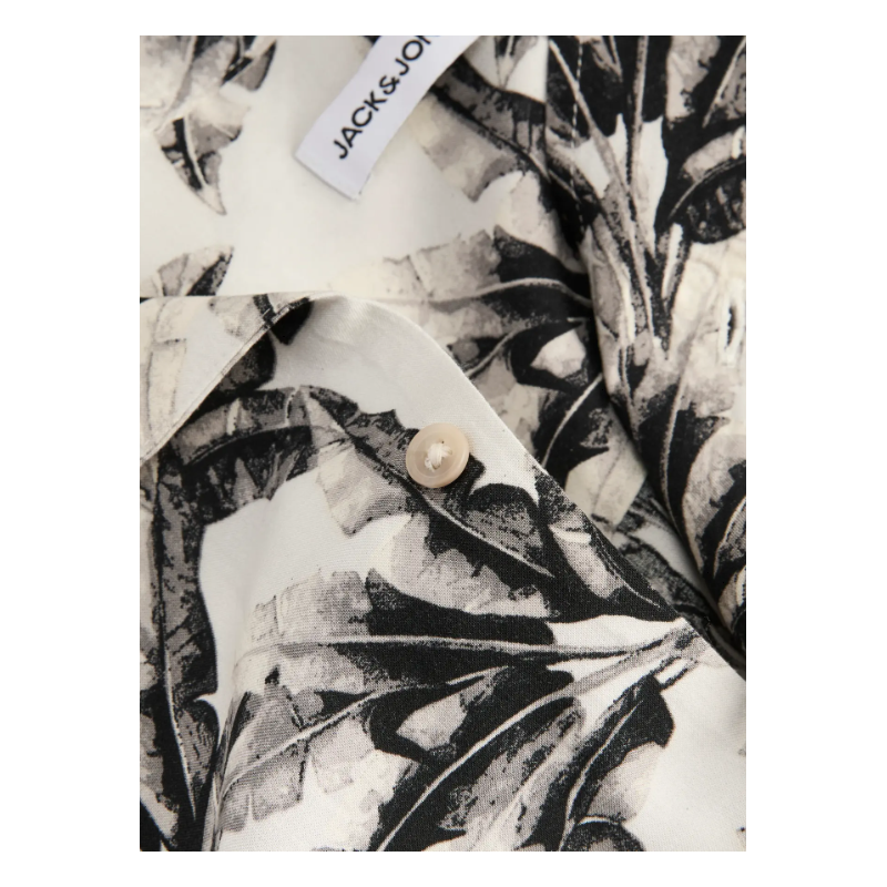 JACK & JONES Plus Mocochrome Resort Skjorte - Glacier Gray