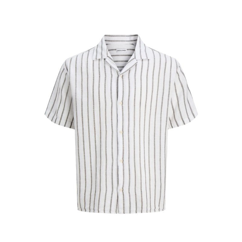 JACK & JONES Plus Liam Resort S/S Skjorte - Dusty Olive