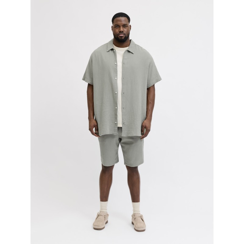 JACK & JONES Plus Nantucket Double Cloth Skjorte - Seagrass