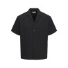 JAKC & JONES Plus Sean Resort S/S Skjorte - Sort