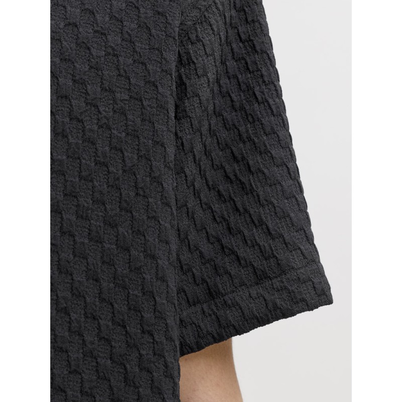 JAKC & JONES Plus Sean Resort S/S Skjorte - Sort