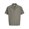 JAKC & JONES Plus Sean Resort S/S Skjorte - Vetiver