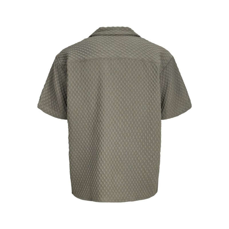JAKC & JONES Plus Sean Resort S/S Skjorte - Vetiver