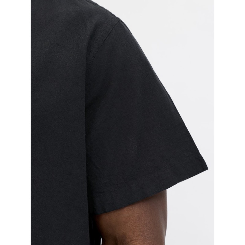 JACK & JONES Plus Breeze Hør S/S Skjorte - Sort