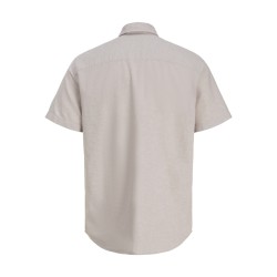 JACK & JONES Plus Breeze Hør S/S Skjorte - String