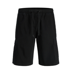 JACK & JONES Plus Cole Dylan Cargo Shorts - Sort
