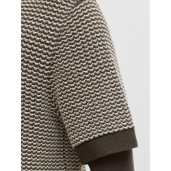 JACK & JONES Strik S/S polo - Turkish coffee