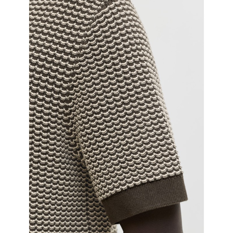 JACK & JONES Strik S/S polo - Turkish coffee