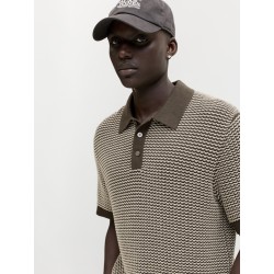 JACK & JONES Strik S/S polo - Turkish coffee