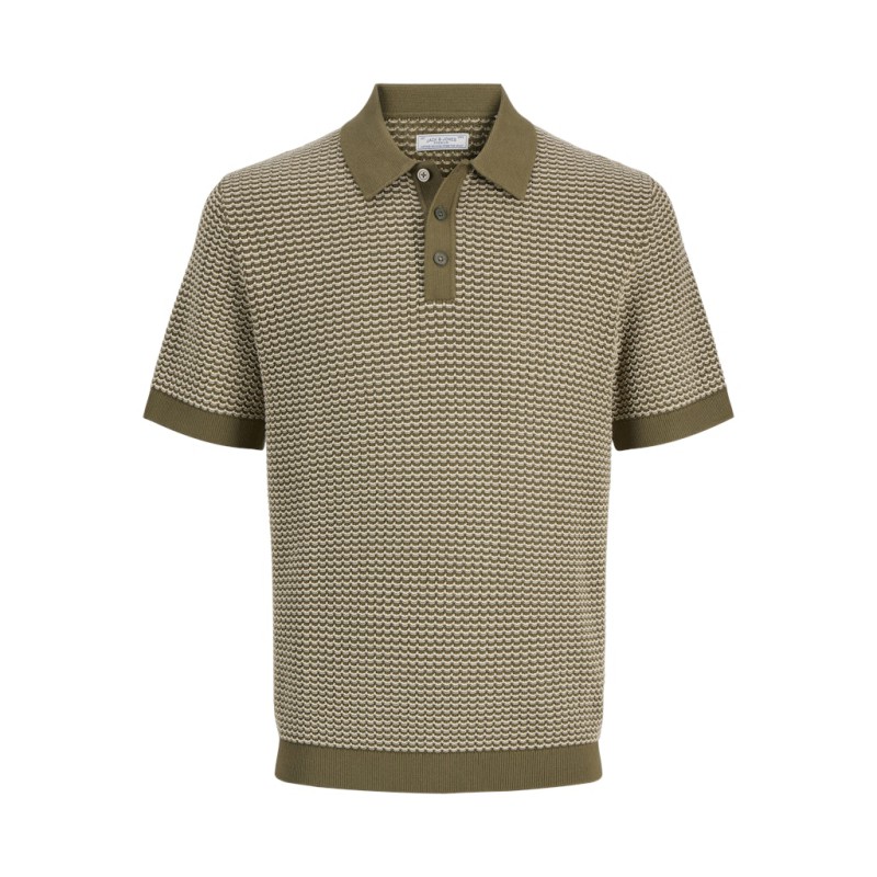 JACK & JONES Strik S/S polo - Martin Olive