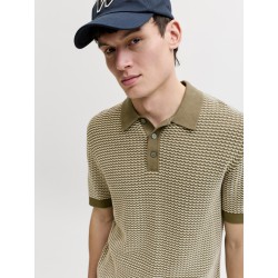 JACK & JONES Strik S/S polo - Martin Olive
