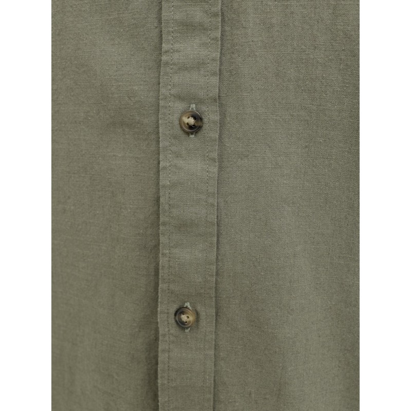 JACK & JONES Summer Hør S/S Skjorte - Dusty Olive
