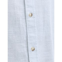 JACK & JONES Sommer Hør S/S Skjorte - Celestial Blue