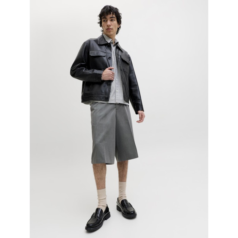 JACK & JONES Towen Toby Chino Shorts - Grey Melange