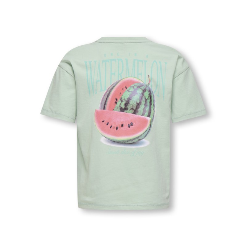 KIDS ONLY Helen S/S Loose T-shirt - Aqua Foam
