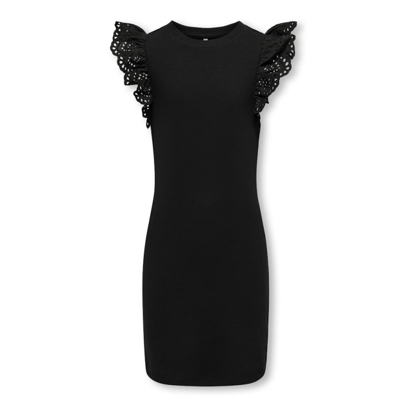 KIDS ONLY Drea S/S Kjole - Sort