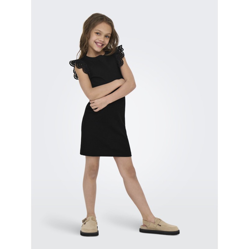 KIDS ONLY Drea S/S Kjole - Sort