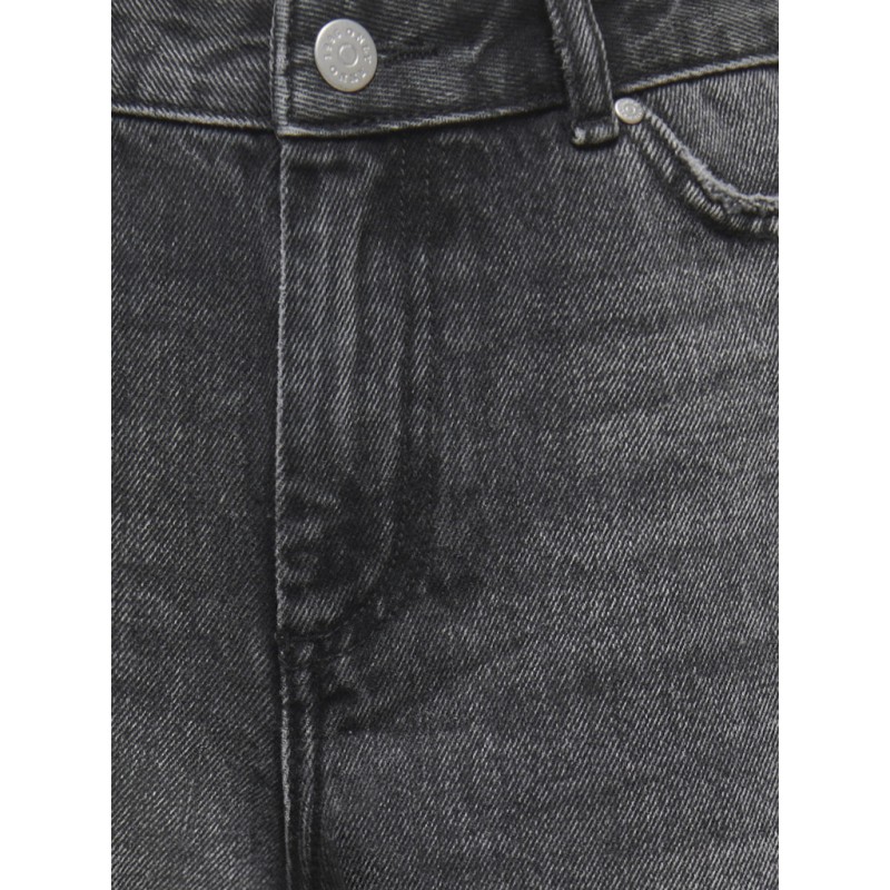 KIDS ONLY Sonny HW Wide Denim Shorts - Washed Black