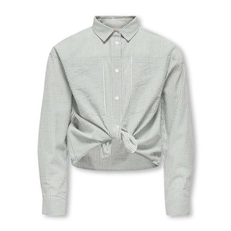 KIDS ONLY Smilla Stribet Skjorte - Laurel Wreath