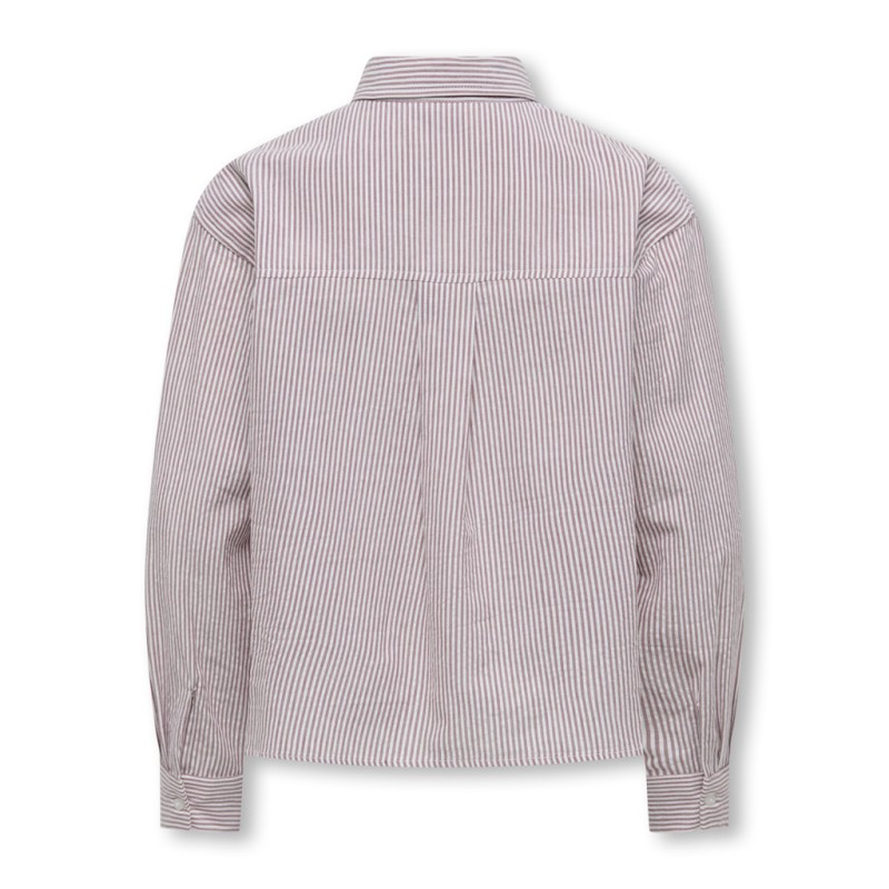 KIDS ONLY Smilla Stribet Skjorte - Rose Brown