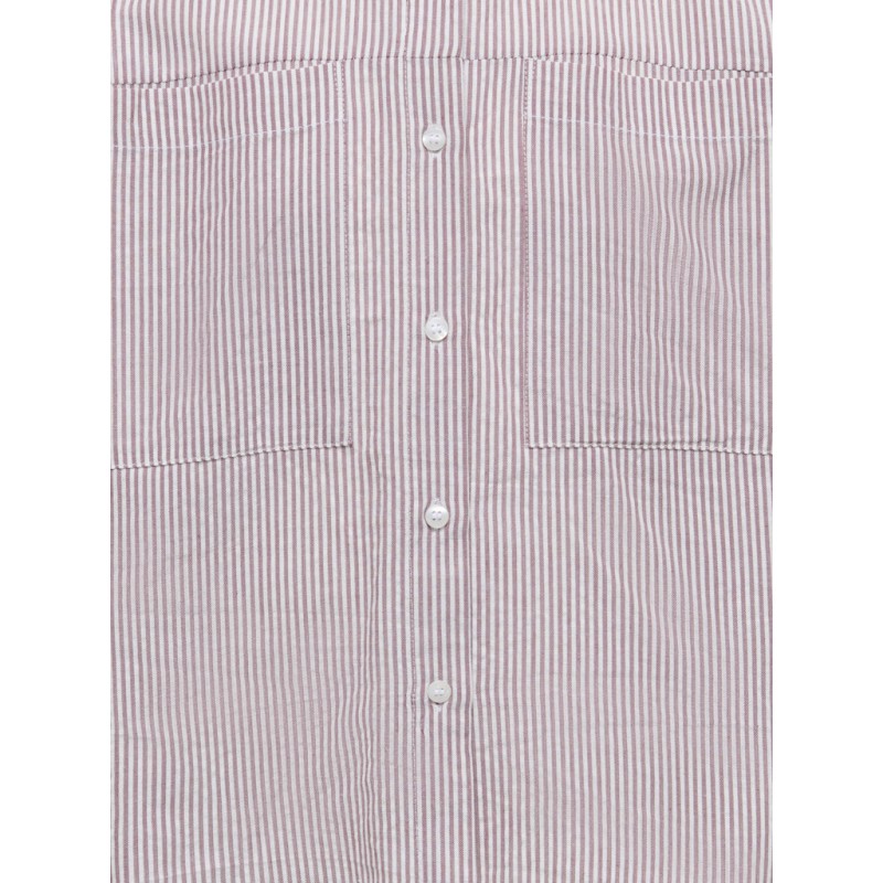 KIDS ONLY Smilla Stribet Skjorte - Rose Brown