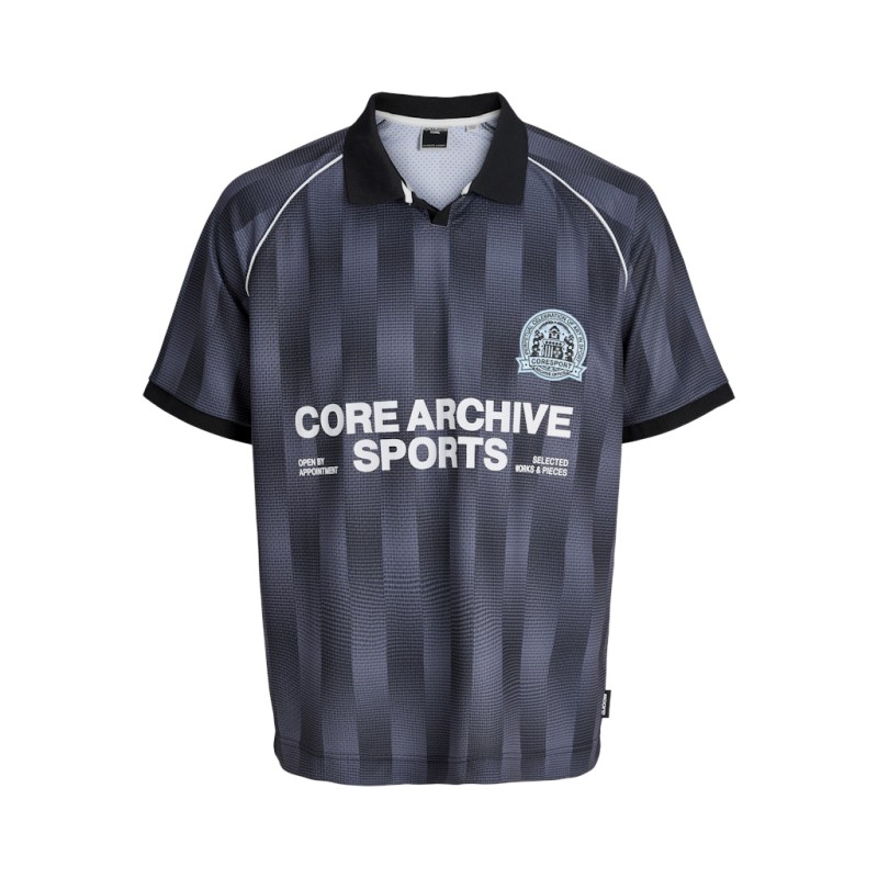 JACK & JONES Junior Breeze Fodbold Mesh Kortærmet T-shirt - Sort