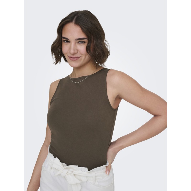 ONLY Malia Boatneck Top -  Chocolate Martini