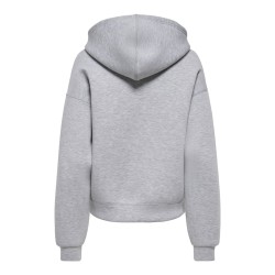 ONLY Naomi Two-Way Hættetrøje - Light Grey Melange