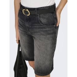 ONLY Mate Lange Denim Shorts - Washed Black