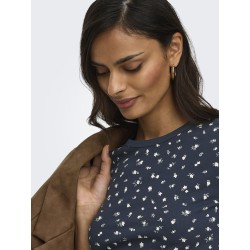 JDY Lucky S/S Rund Hals T-shirt -  Sky Captain