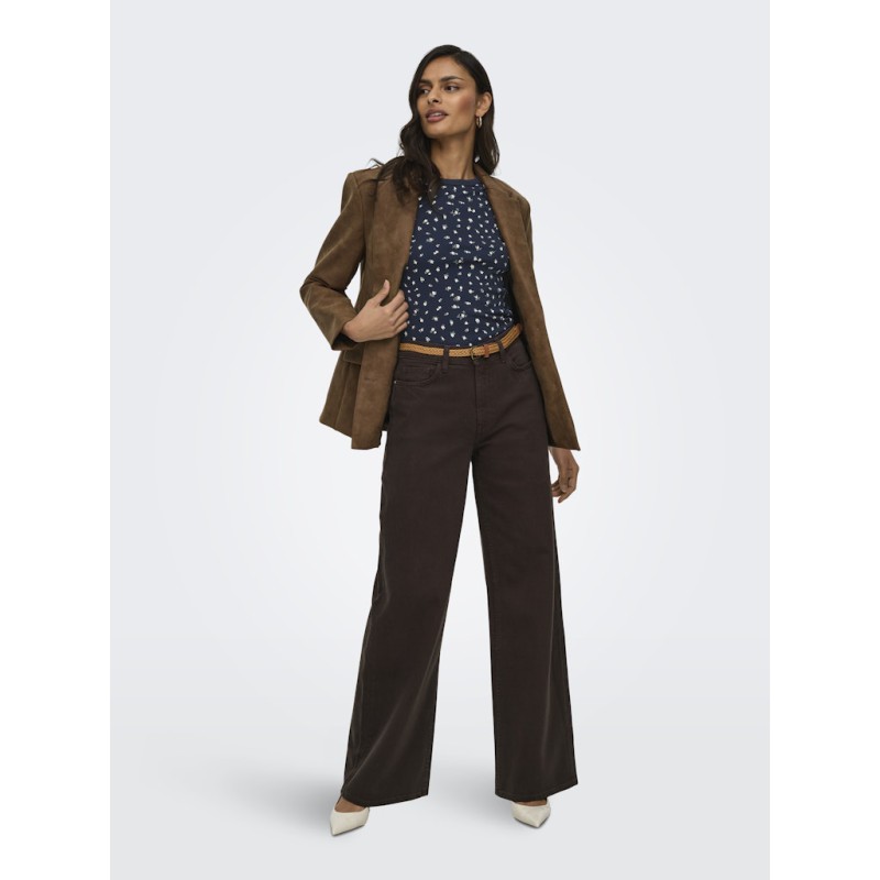 JDY Lucky S/S Rund Hals T-shirt -  Sky Captain