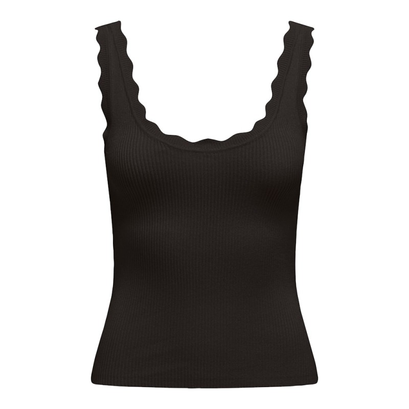 JDY Nanna Strik Tank Top - Chocolate Torte