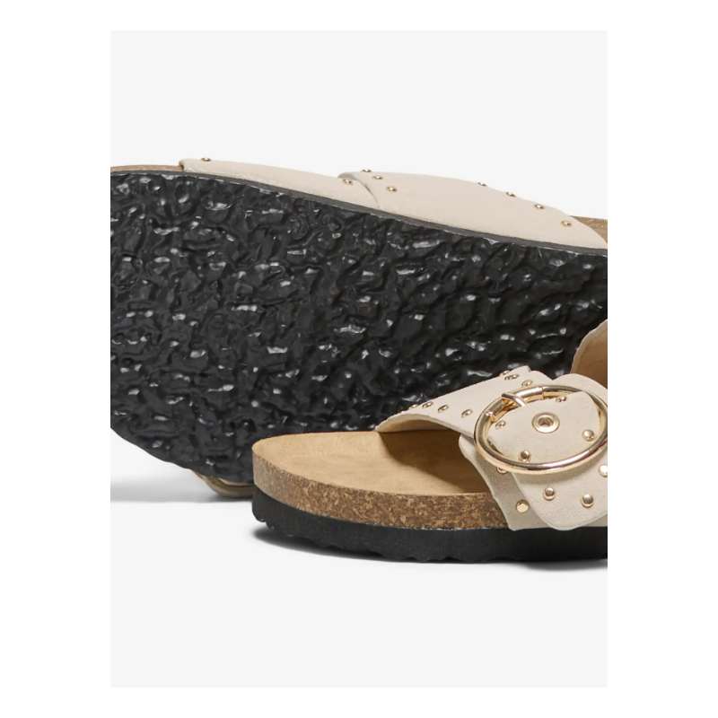 ONLY Maxi sandel med spænde - Creme