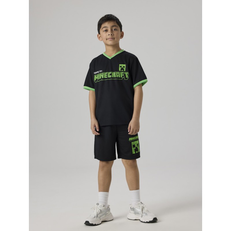 NAME IT KIDS Mali Minecraft T-shit - Sort