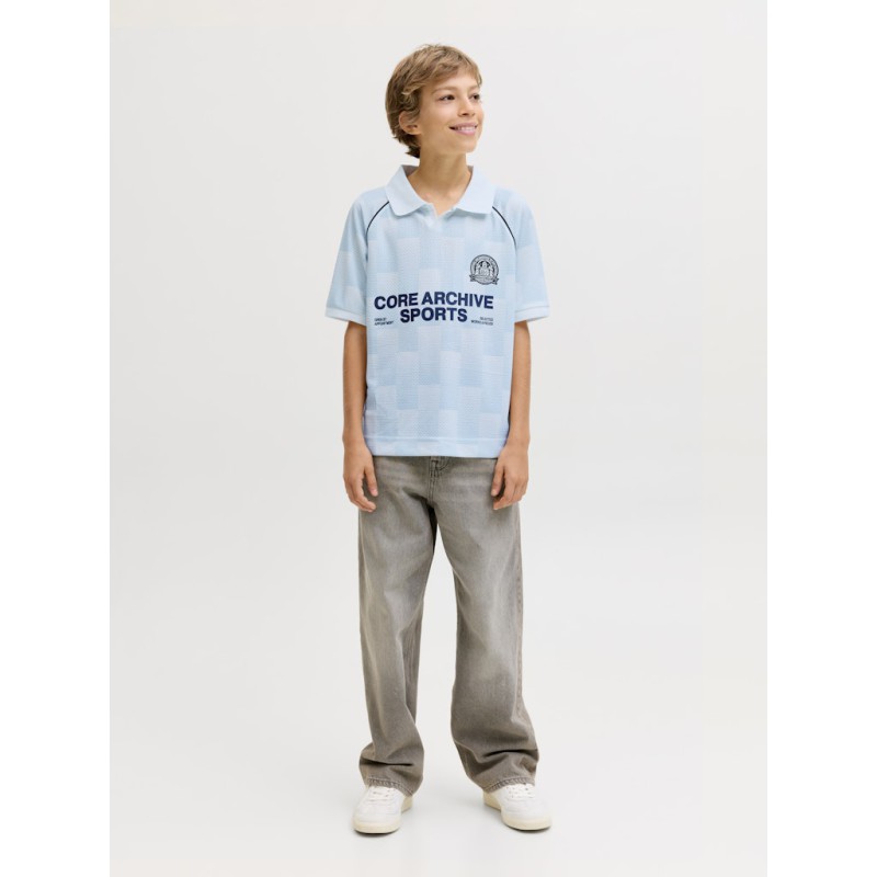 JACK & JONES Junior Breeze Fodbold Mesh Kortærmet T-shirt - Omphalodes