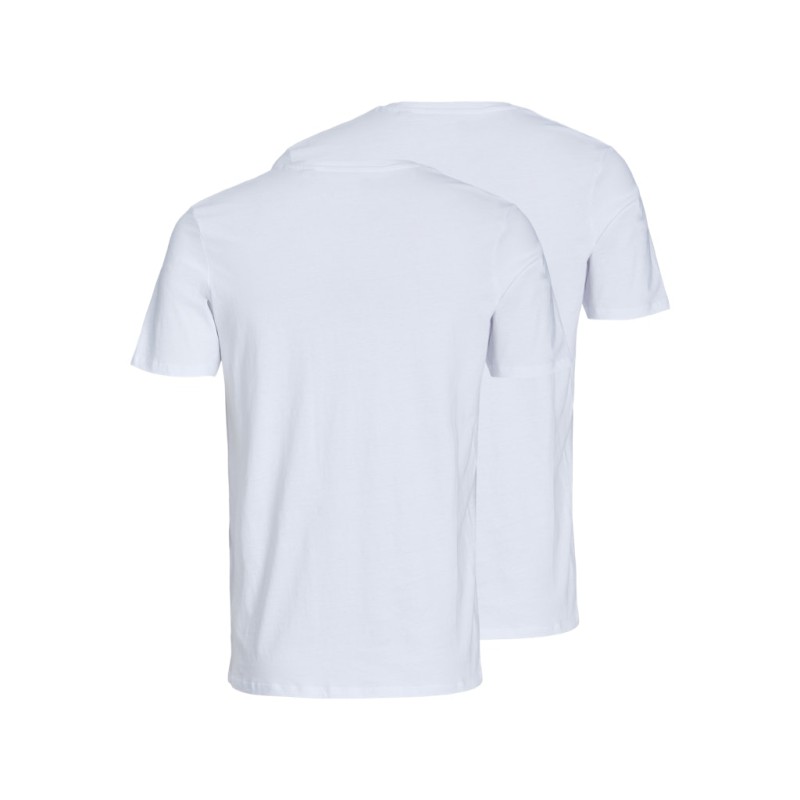 JACK & JONES Basic V-hals 2-Pak T-shirt - Hvid