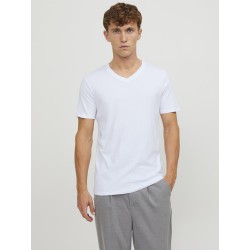JACK & JONES Basic V-hals 2-Pak T-shirt - Hvid